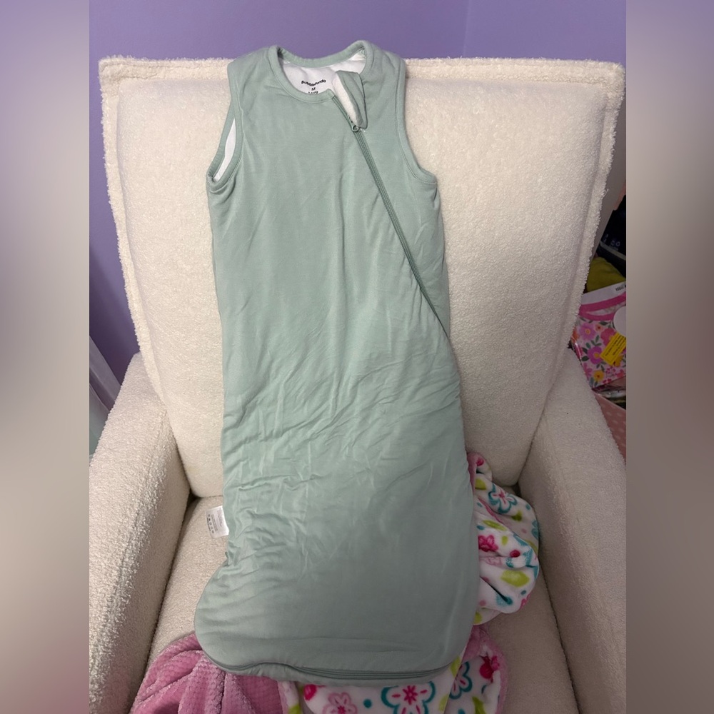 Sage green Sleeveless Baby Sleep Sack bamboo